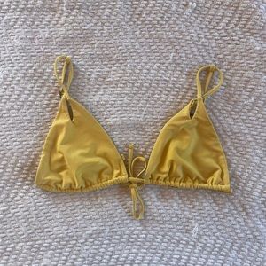 yellow bikini top